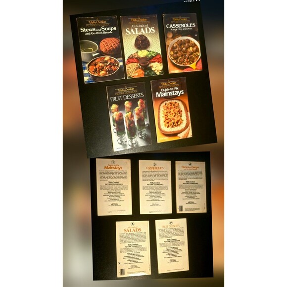 A Betty Crocker Picture Cookbook Lot of (5 Paperbacks) 1982 GOLDEN PRESS - Picture 1 of 5